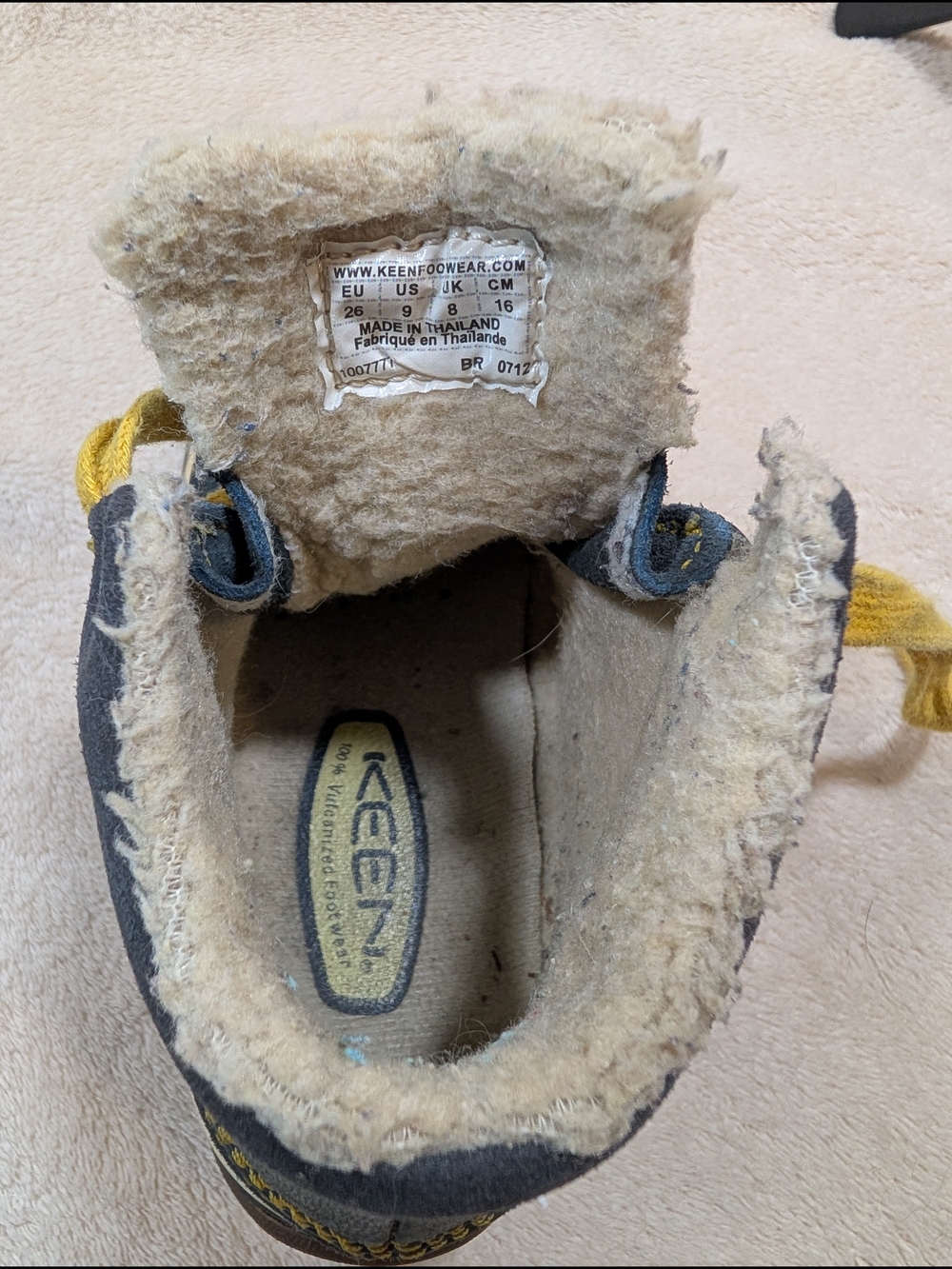 Keen Toddler Winter Boots Size 9 Waterproof Fleece Lined Hiking Shoes - Picture 5 of 5